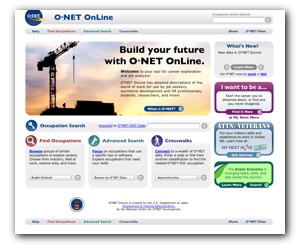 Click to visit O*NET OnLine OnLine screen shot
