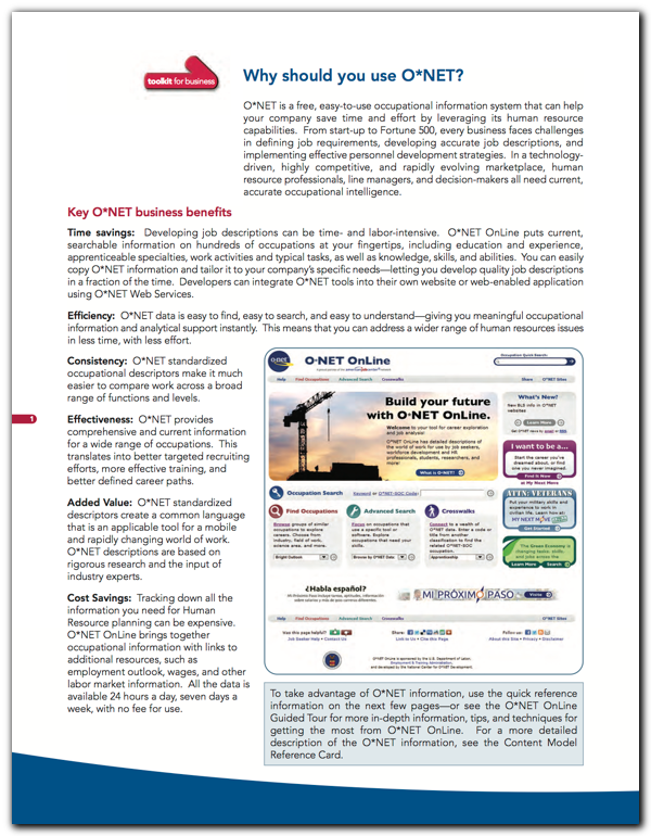 Toolkit for Business sample page